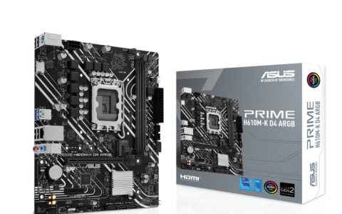 实体店440元  华硕PRIME H610M-K D4 ARGB 京东价